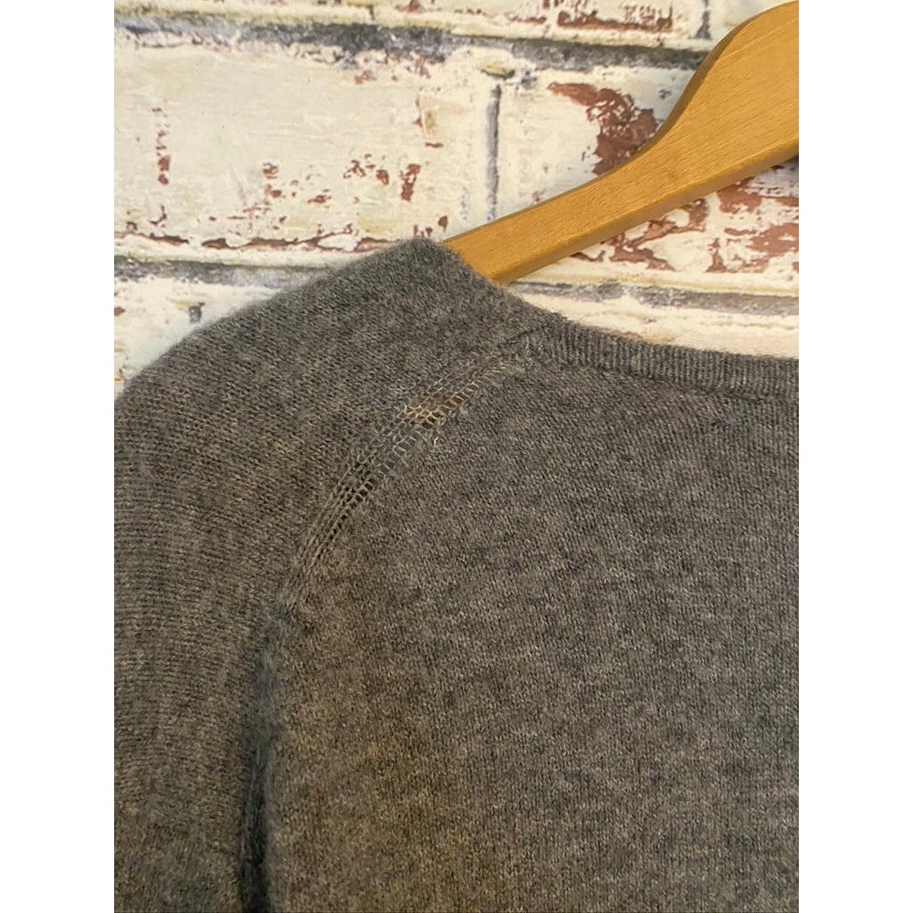 Madewell Cozy Walker Cozy Alpaca Wool Blend Open Cardigan w Pockets - Picture 9 of 10